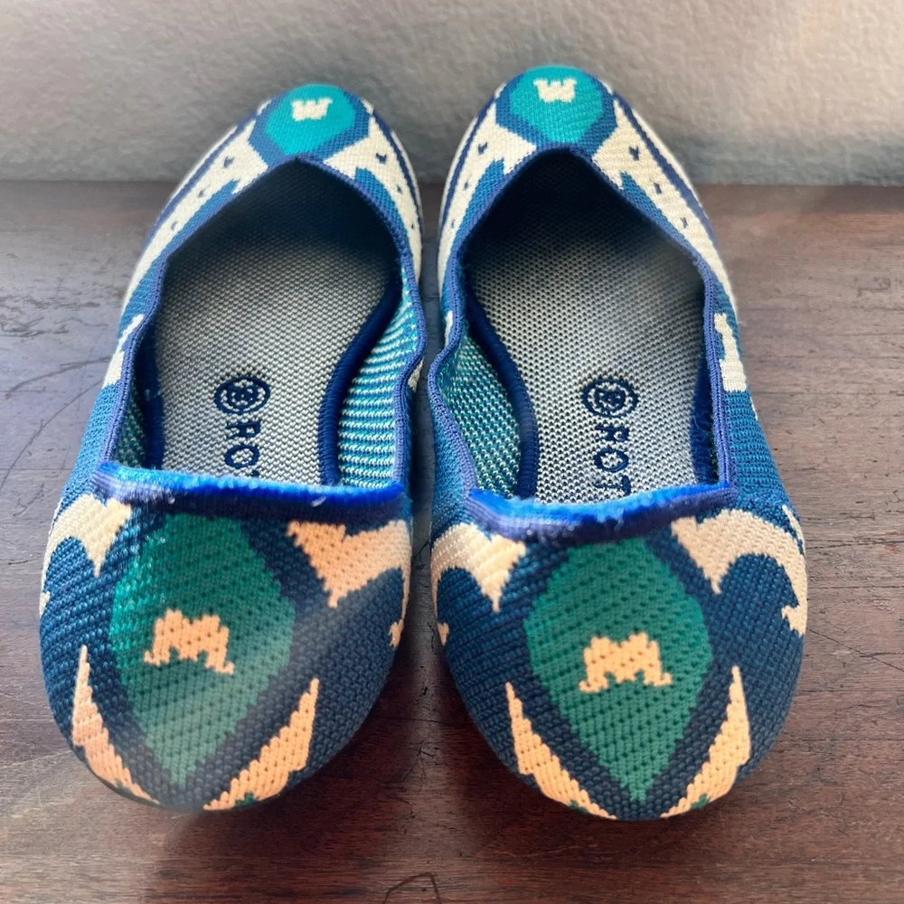 Rothy’s The‎ Flats Moroccan Blue Limited Edition Retired Women’s Size 9.5